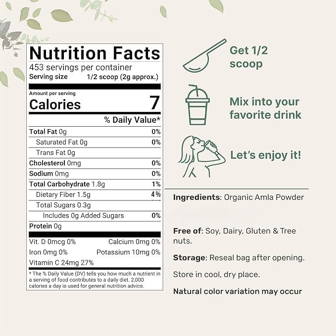 Generic Organic Amla Powder 7.41 oz