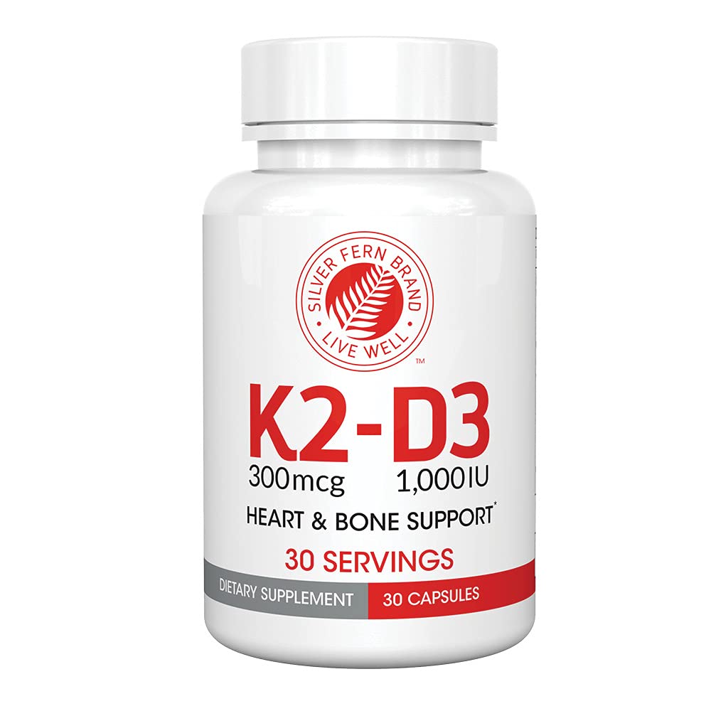 Silver Fern Vitamin K2-D3 Supplement Capsules 30