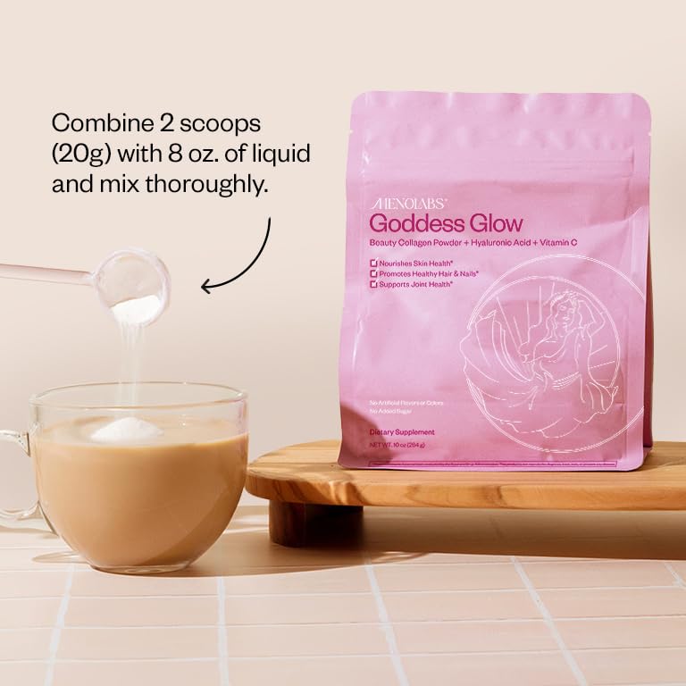 MENOLABS Goddess Glow Collagen Peptides Powder (Type I, III), 10