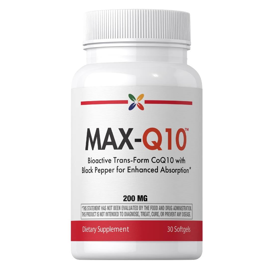 Stop Aging Now MAX-Q10 Coenzyme CoQ10 Softgels 30