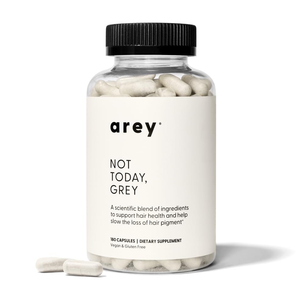 Arey Not Today, Grey Daily Hair Supplement for Women & Men 180 Capsules