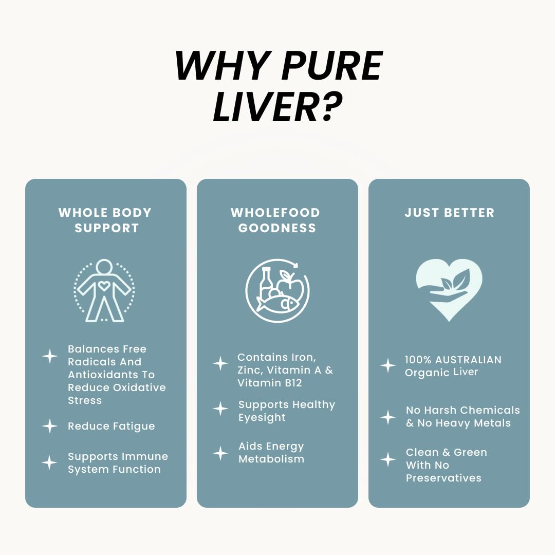 Organic Collagen Australia Pure Liver Capsules, 120 Capsules