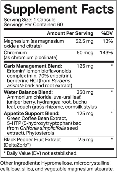 Xyngular GLP-X GLP-1 Support Supplement with Eriomin Lemon Extract & Berberine - 60 Capsules