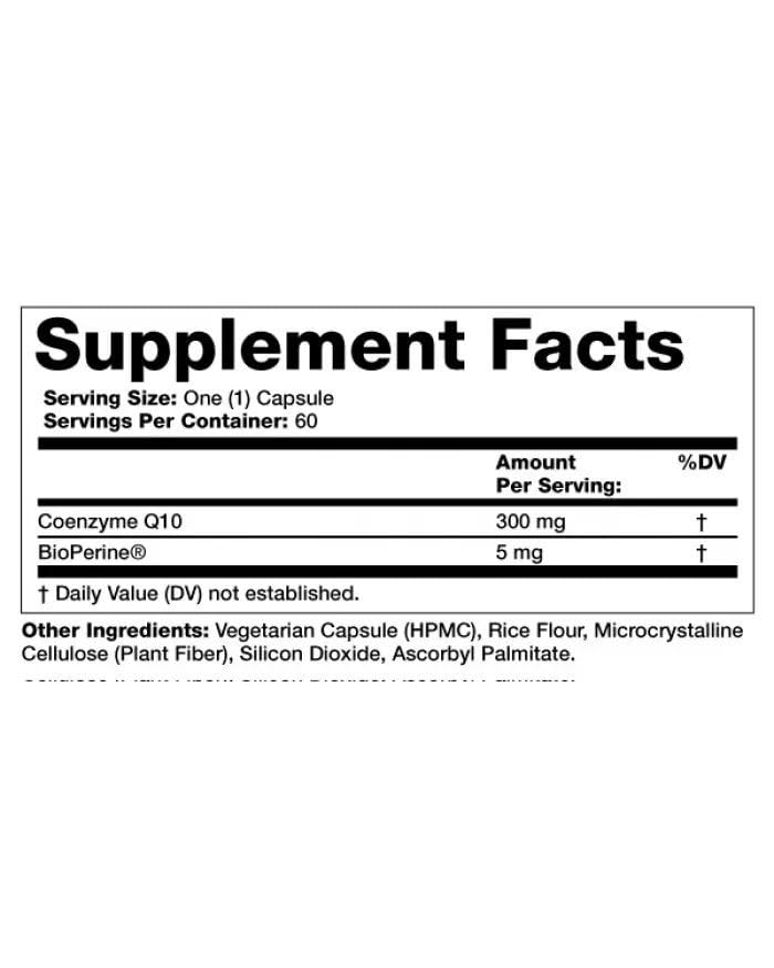 Olympian Labs CoQ10 300mg Vegetarian Capsules, 60 Capsules