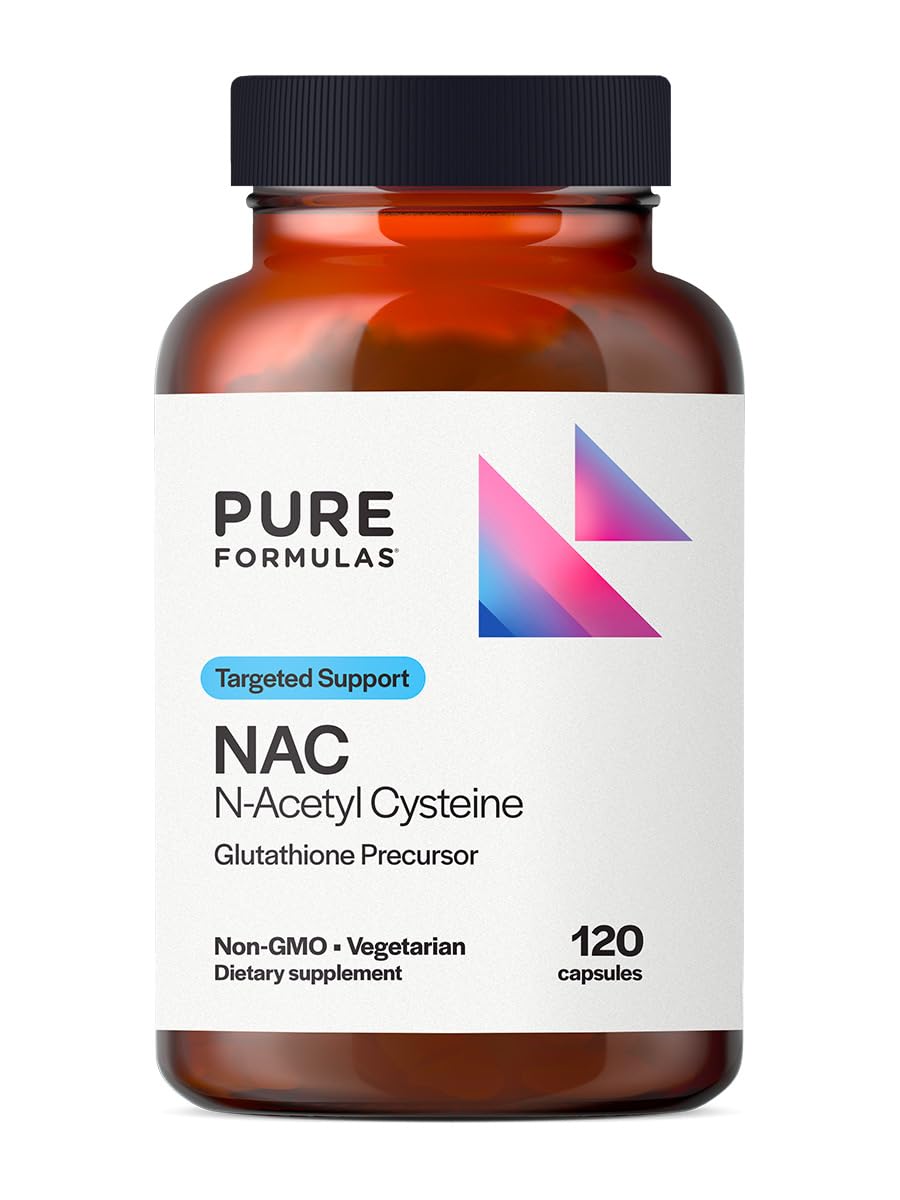 PureFormulas N-Acetyl-L-Cysteine NAC Supplement Capsules 900mg, 120 Capsules