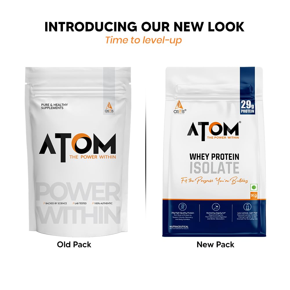 Asitis Nutrition Atom Whey Protein Isolate Powder 2.2 lb