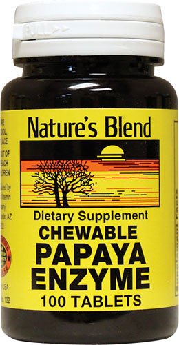 Nature's Blend Papaya Enzyme Tablets 100