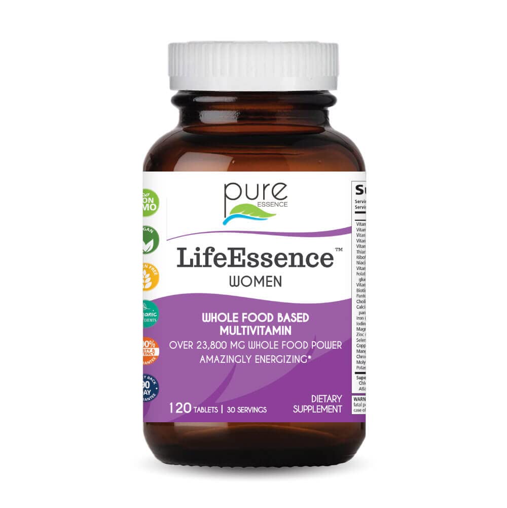 PURE ESSENCE LABS LifeEssence Women's Formula - World's Most Energetic Multiple - The Master Multiple Tablet 120
