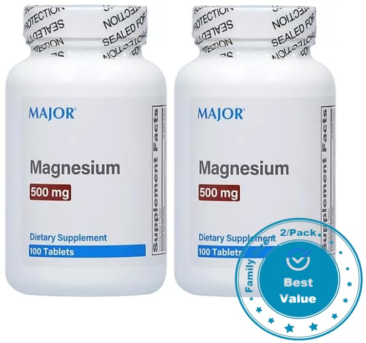 AmeriCan Goods Magnesium Oxide 500mg Tablets, 200 Tablets