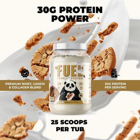 Underground Bio Labs Panda Fuel Premium Protein Whey Protein Powder, 40 Servings, 2.5 Pound, Cookies & Cream