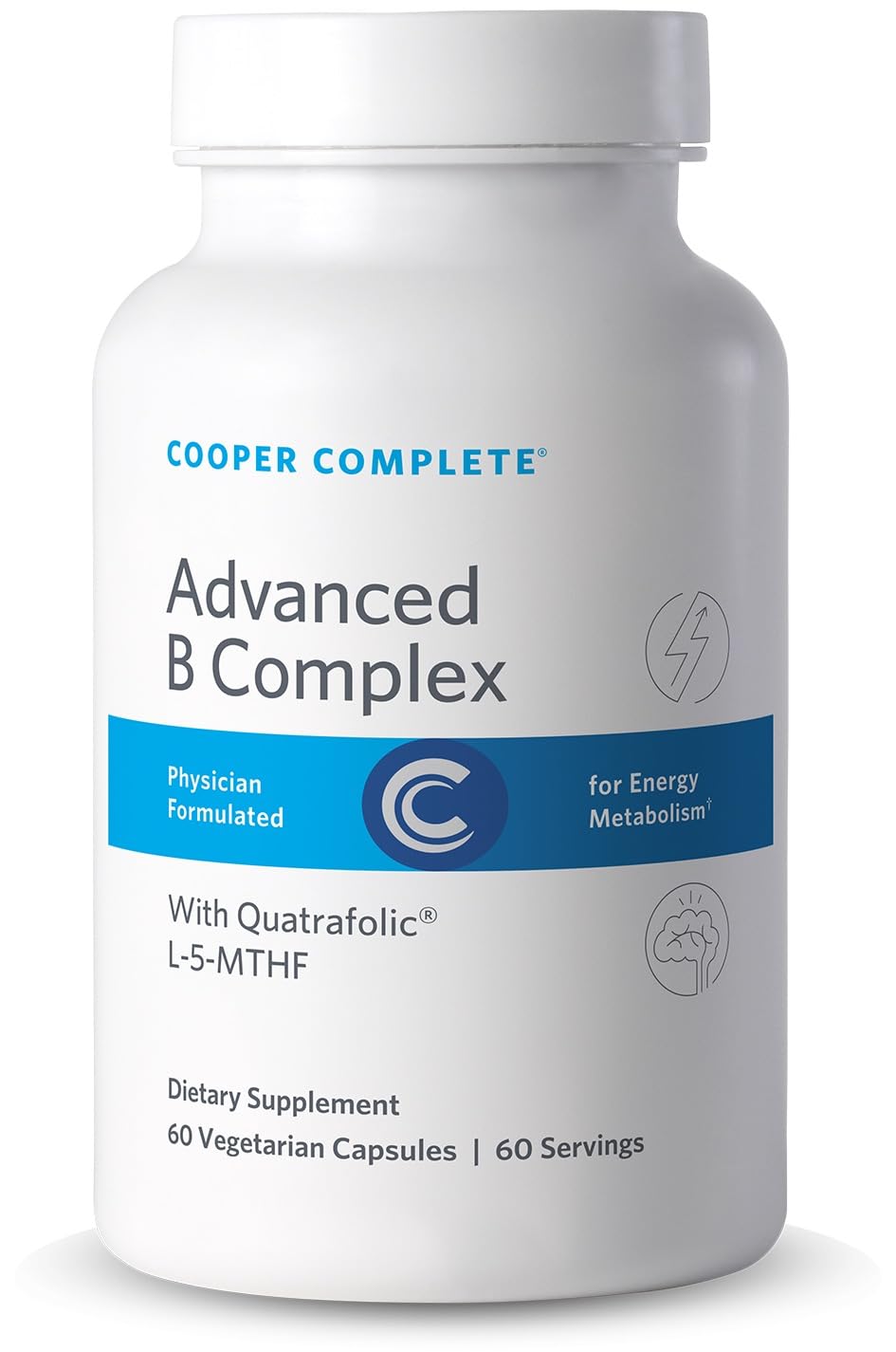 Cooper Complete Vitamin B Complex Methylated Energy & Nerve Support Capsule, 60 Capsules