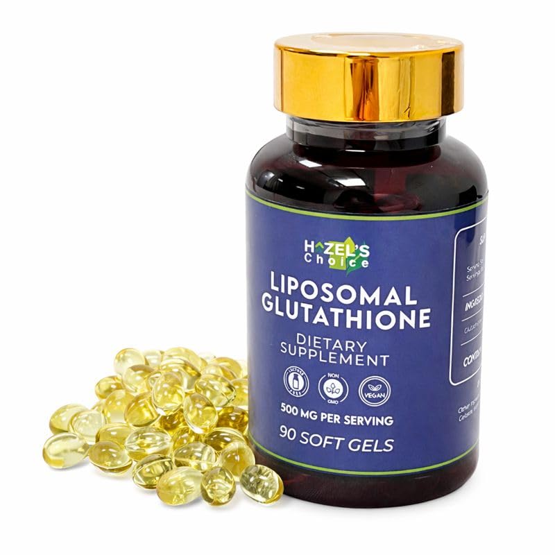 HAZEL'S Choice Liposomal Glutathione 500mg Soft Gels 90 Count