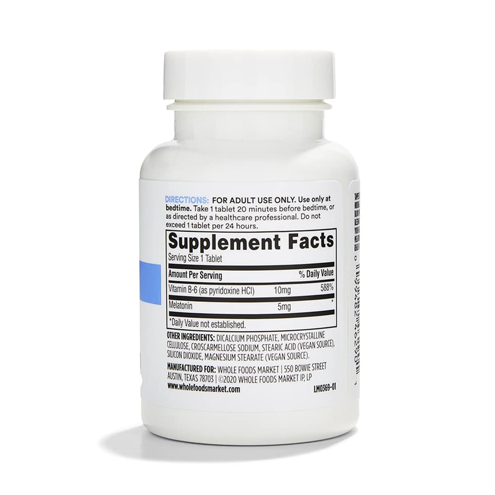 365 by Whole Foods Market Melatonin 5mg Tablet, 60 Tablets