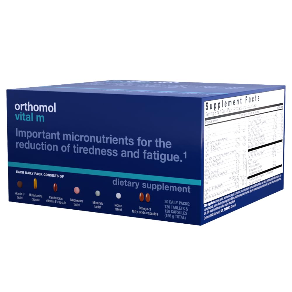 Orthomol Vital M Men's Multivitamin Capsules, 30 Capsules