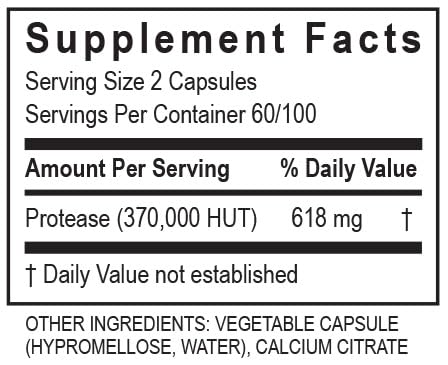 TRANSFORMATION THE GENESIS OF GOOD HEALTH Enzymes Purezyme High-Potency Protease Blend Enzyme Supplement Capsule, 200 Count