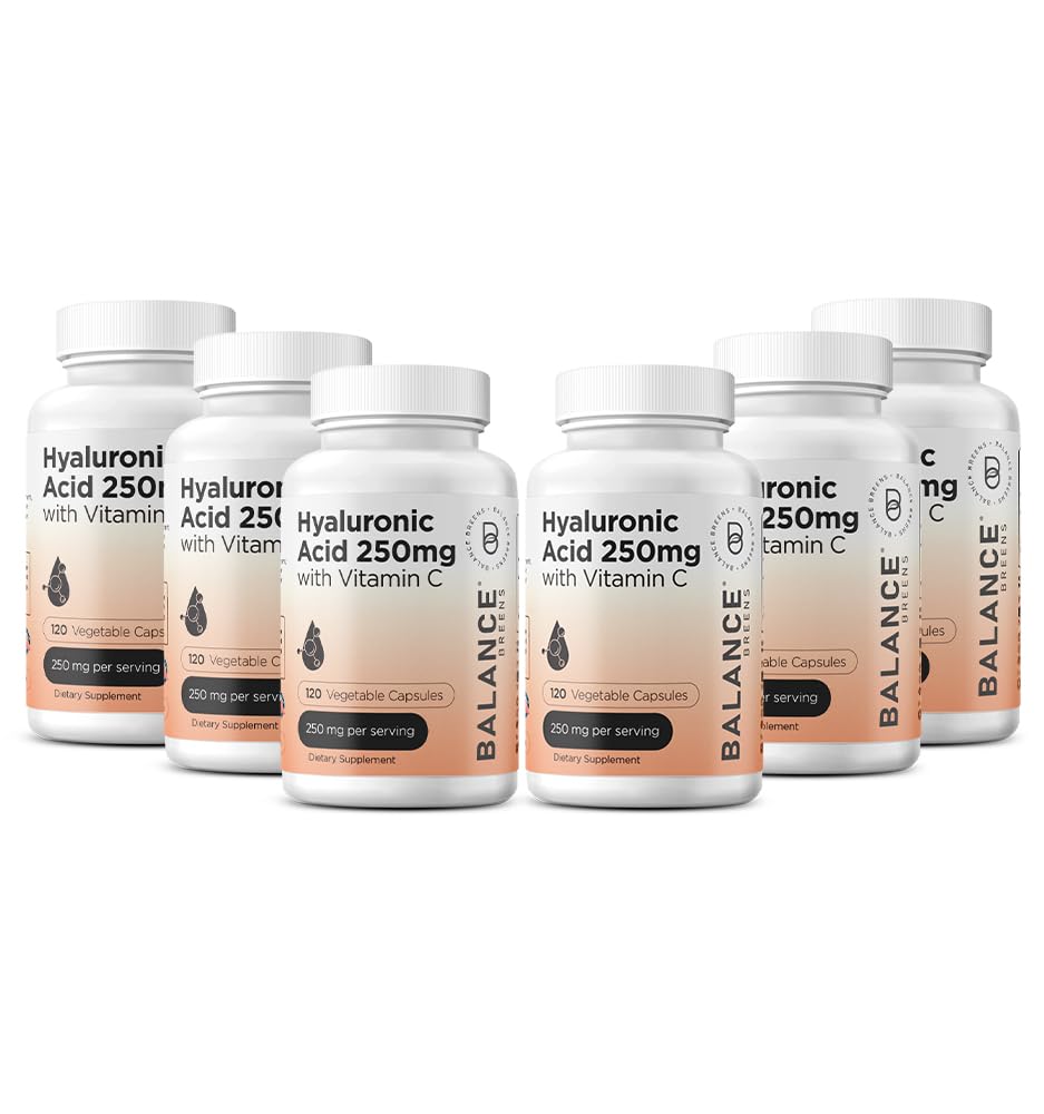 Balancebreens Pure Hyaluronic Acid Supplement 250mg with Vitamin C 50mg, 720 Capsules