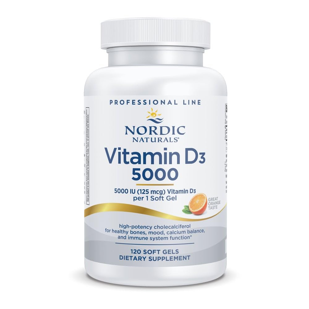 Nordic Naturals Pro Vitamin D3 5000 IU Softgels 120