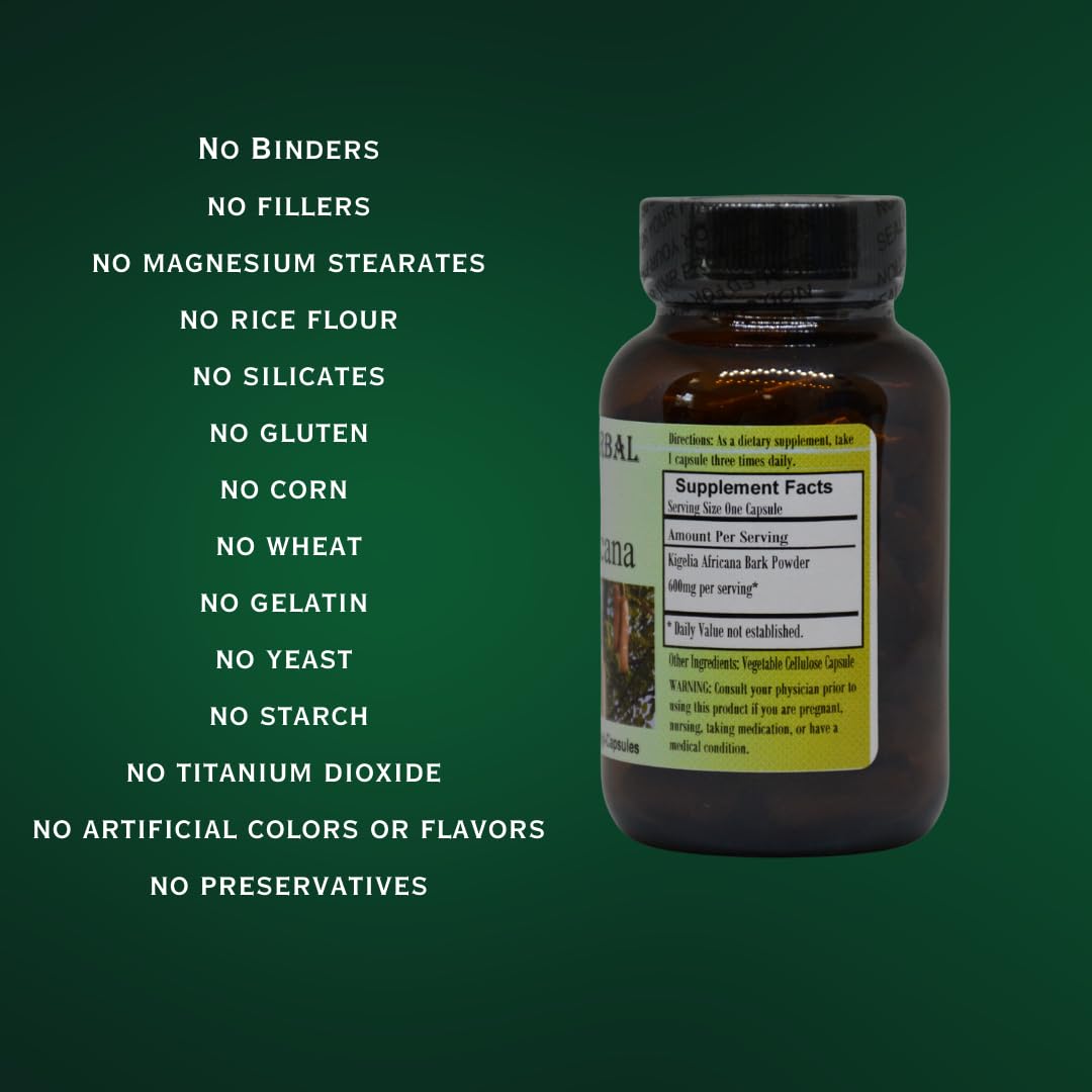 Barlowe's Herbal Elixirs Kigelia Africana 600 mg Capsule 60 Capsules