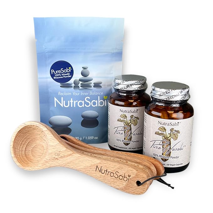 NutraSabi Wasabi Rhizome Capsules Bundle, Capsules, 1 Bundle
