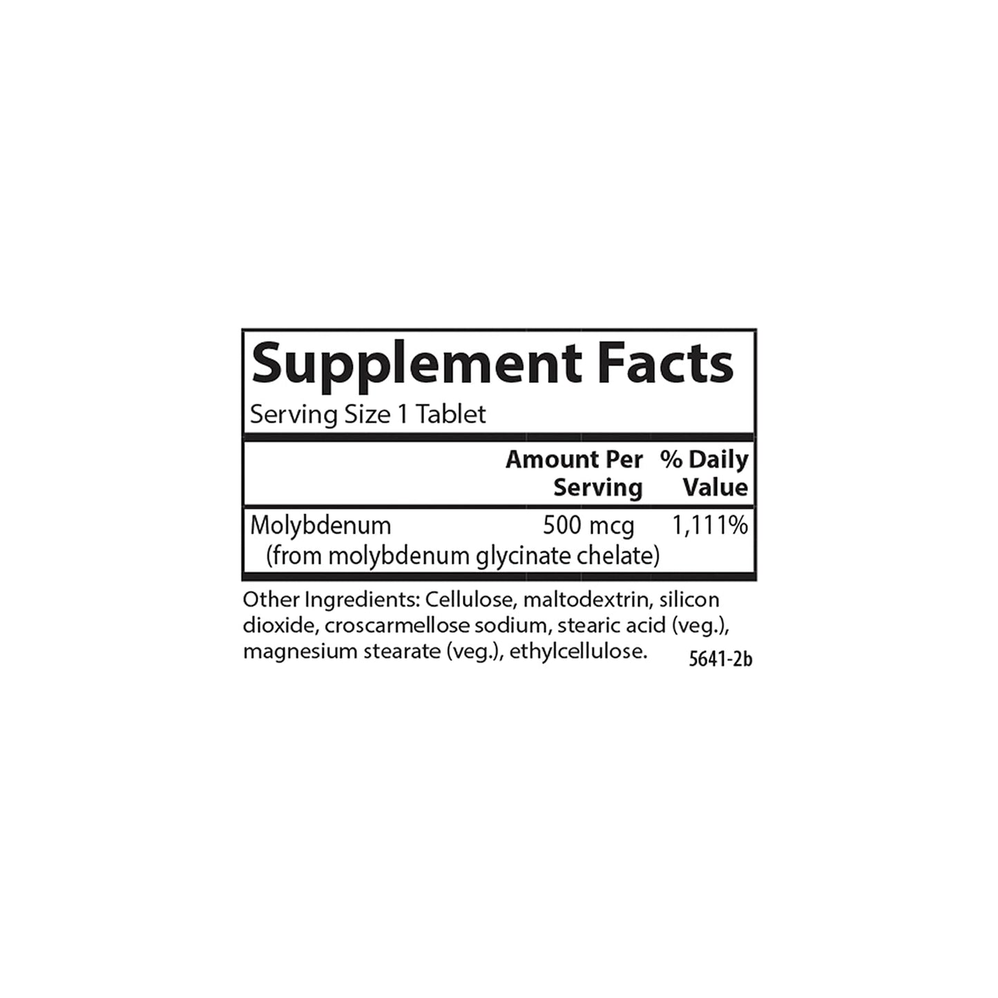 Carlson Moly-B Chelated Molybdenum Metabolism Support and Enzyme Activation Tablet, 100 Tablets