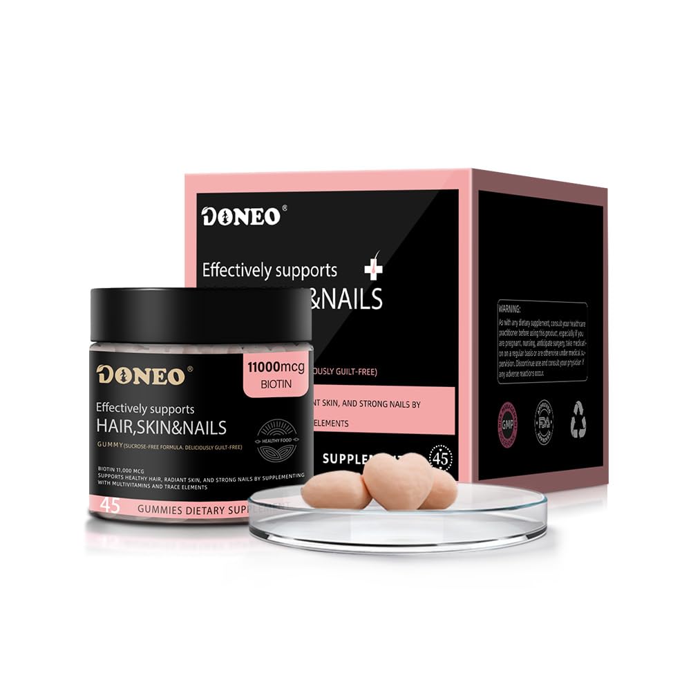 DONEO Biotin 11,000 mcg Gummies, 1 Count