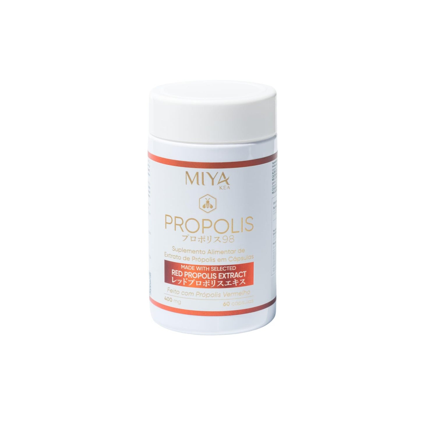 Miya Kea Red Propolis with Omega-3 – Natural Antioxidant & Immune Support – Brazilian Red Propolis Extract Capsule, 1 Count