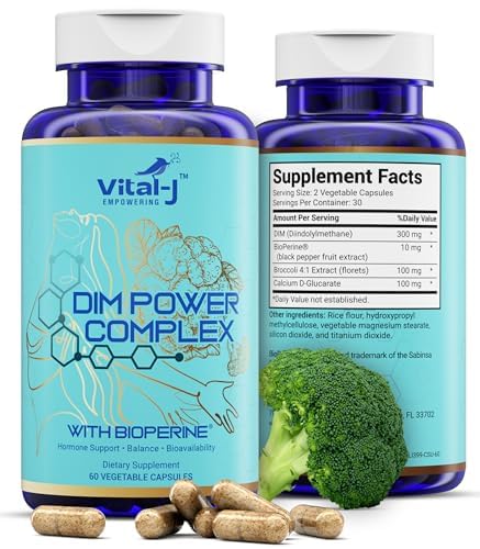 Vital-J Empowering 4-in-1 DIM Potent Complex 300mg Capsules, 120 Count