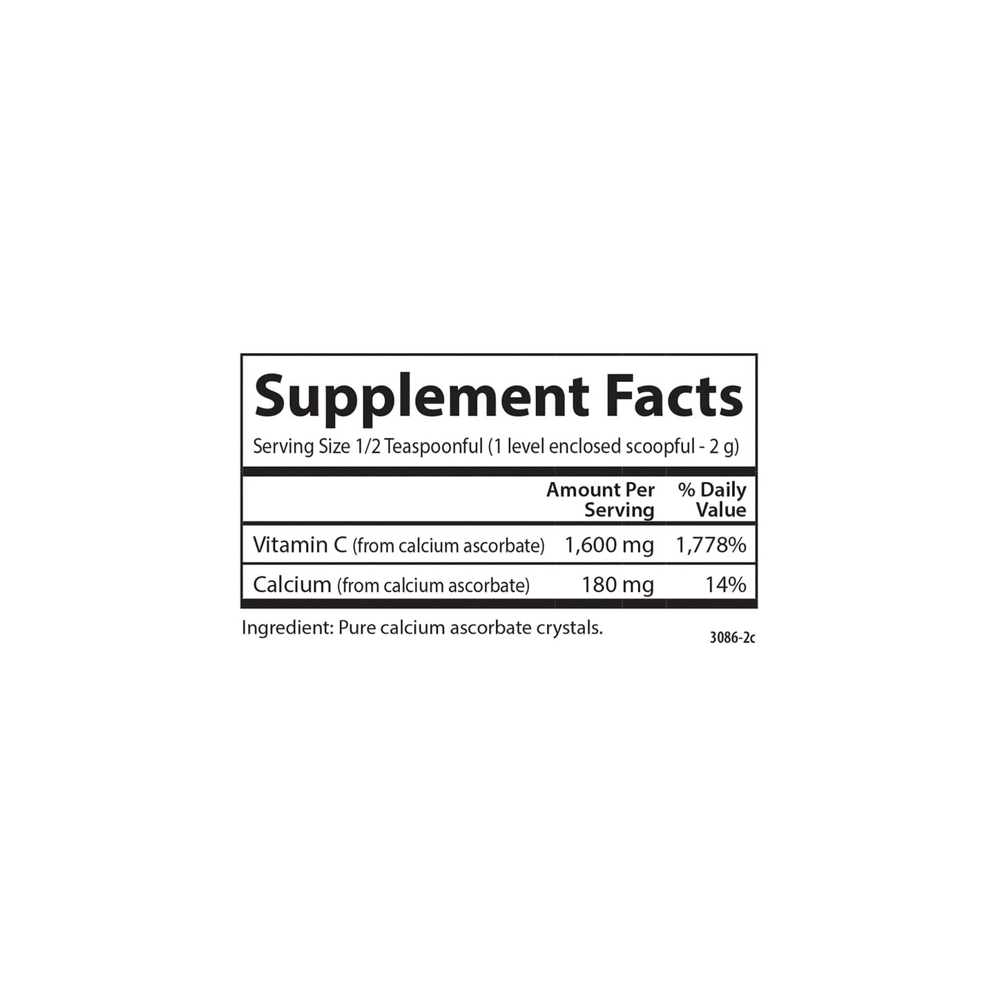 Carlson Mild-C Vitamin C Powder 6 oz
