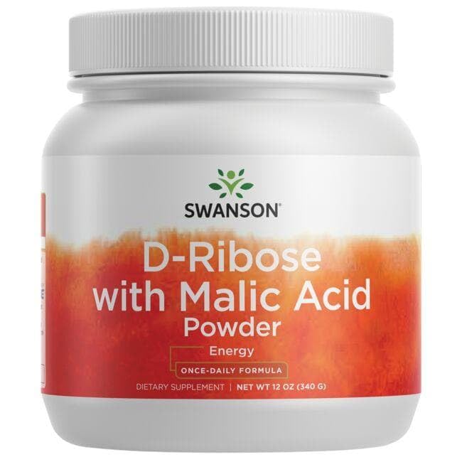 Swanson D-Ribose with Malic Acid Capsule, 12 Count