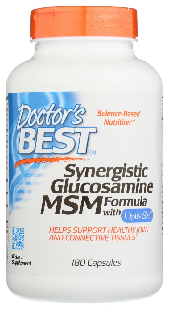 Doctor's BEST Synergistic Glucosamine MSM Formula 180 Capsules