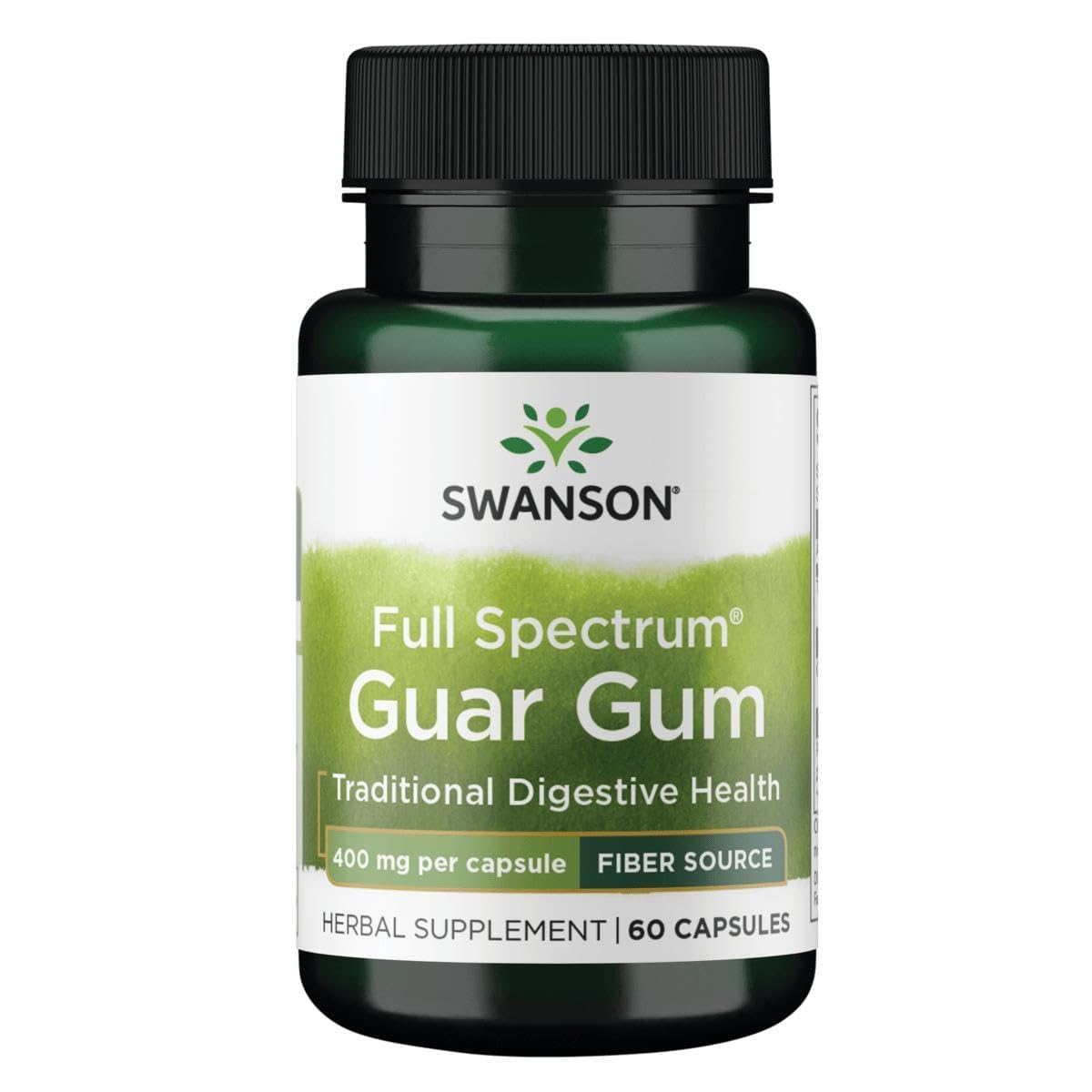 Swanson Full Spectrum Guar Gum 400 Milligrams Capsule 60 Count