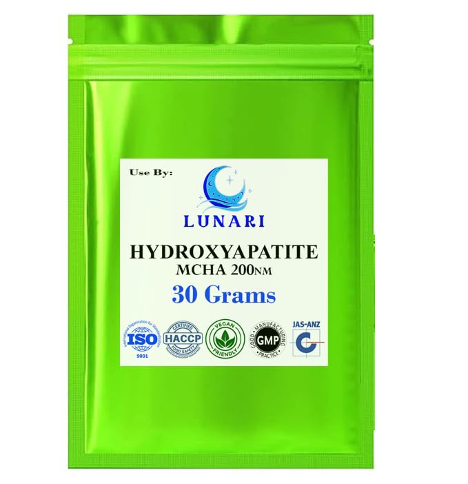Generic Microcrystalline Hydroxyapatite Powder MCHA – Non-Nano, Fine Powder for DIY Tooth Powder, Makeup, Supplements – 30g, Pack of 1