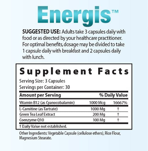 Energis Vitamin B12 Supplement for Energy Capsule 1