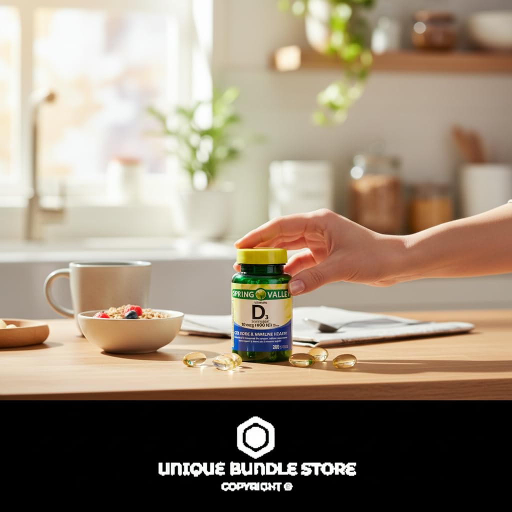 Unique Bundle Store Vitamin D3 10 mcg (400 IU) Softgel 200