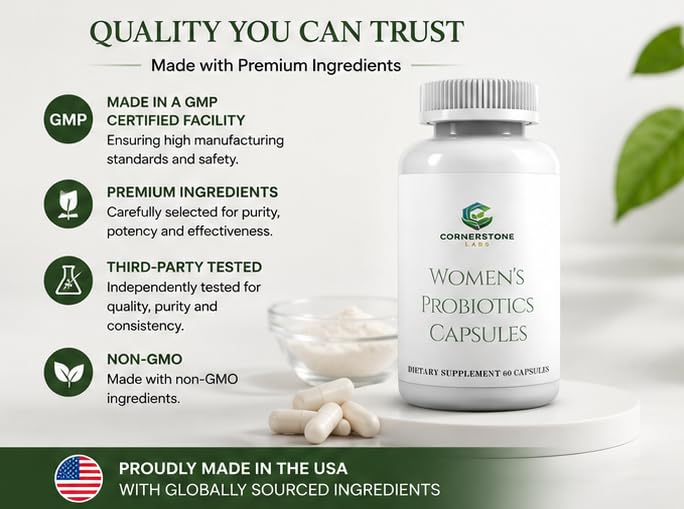 Cornerstone Labs Women’s Probiotic Capsule, 60 Capsules