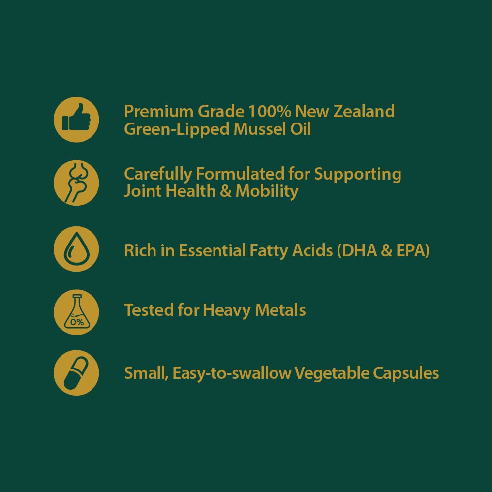 Hi Well Pure & Natural New Zealand Premium Mussel 40000 90Vege Softgel Capsules 270