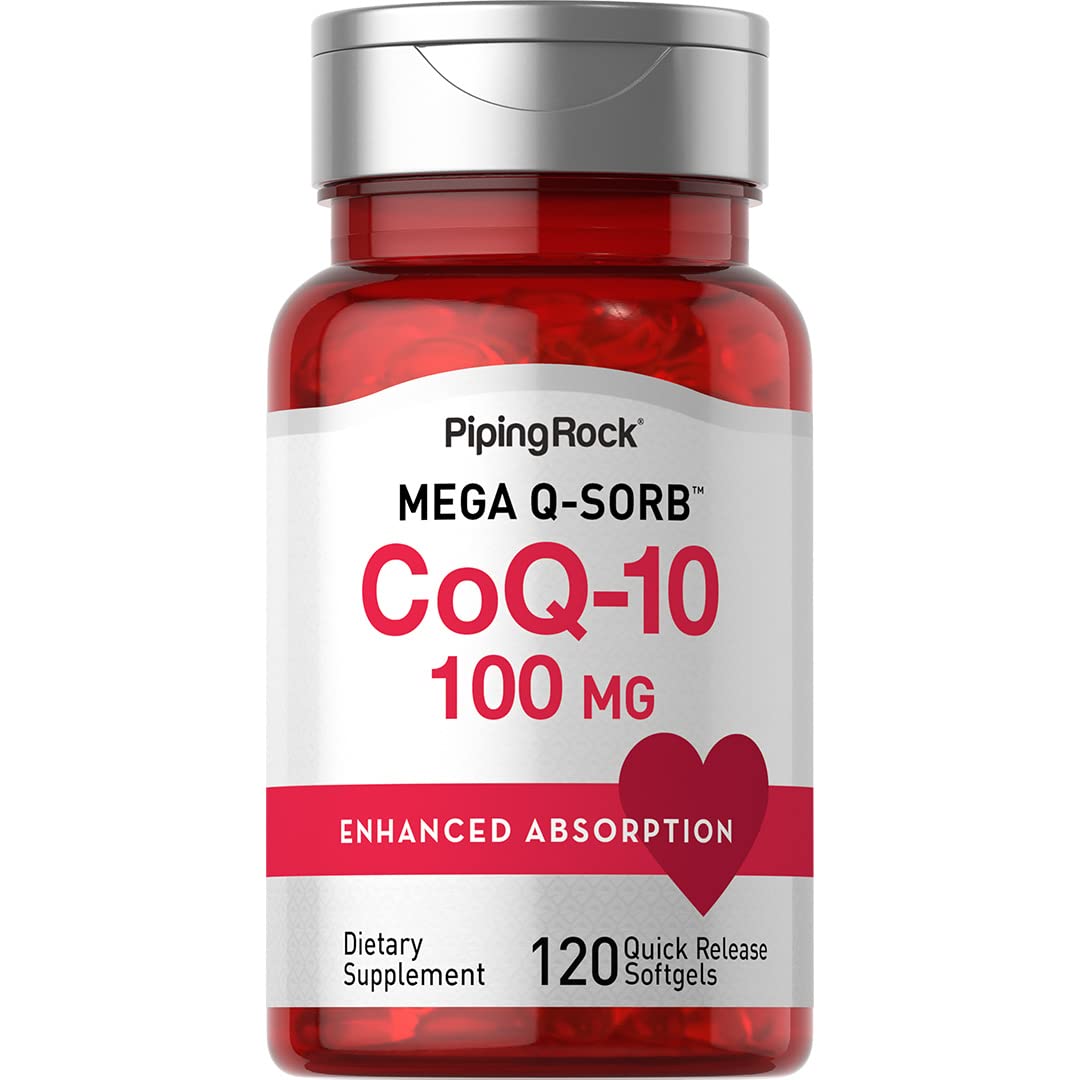Piping Rock CoQ10 100mg Softgels 120 Count