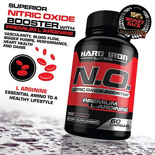 Hard Iron Labs N.O. Nitric Oxide Booster Capsule, 120 Capsules