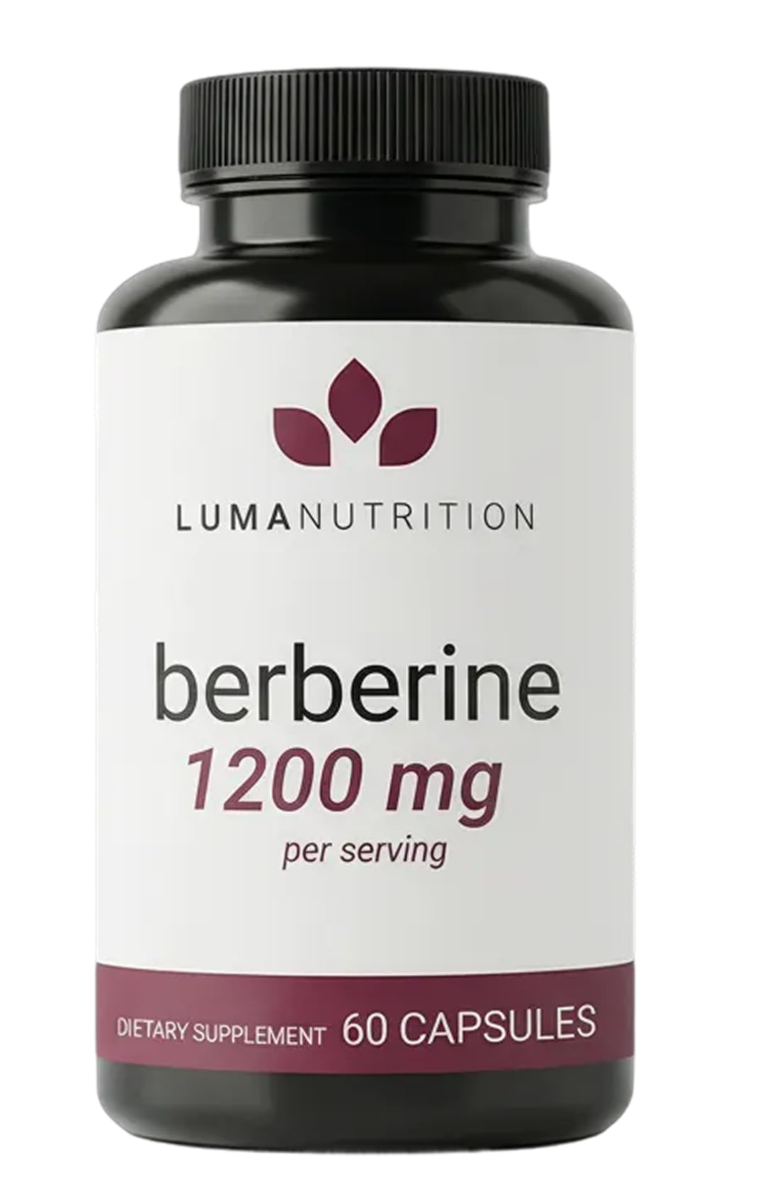 Luma Nutrition Berberine HCL 1200mg Per Serving, 97% Berberine HCl, 60 Capsules