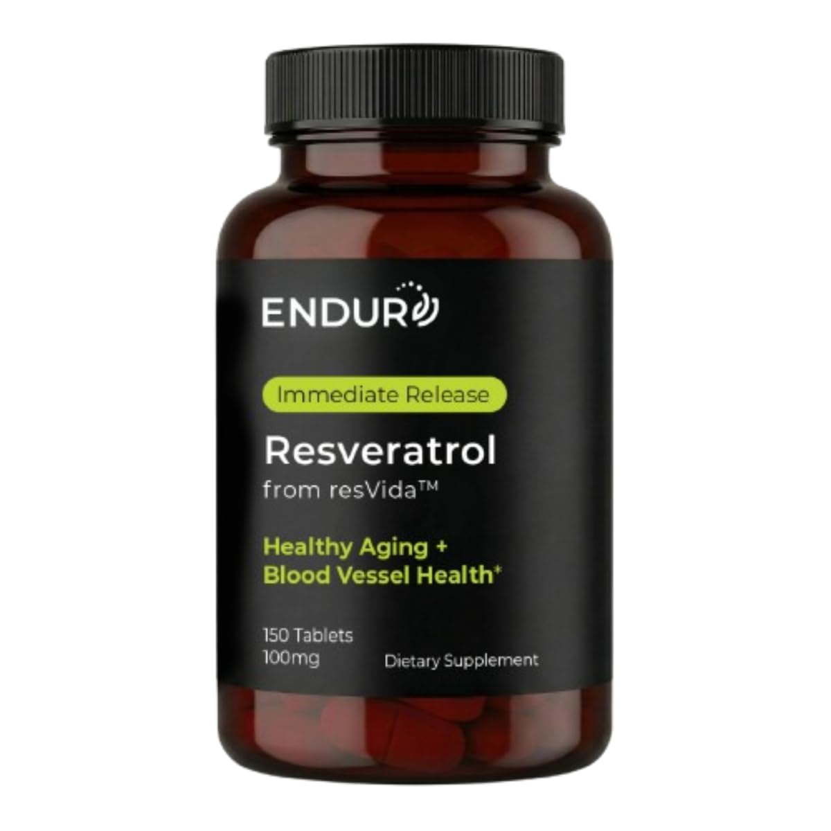 Endurance Products Resveratrol Grape Skin Extract IR (Immediate Release) 100 mg Tablet, 150 Count