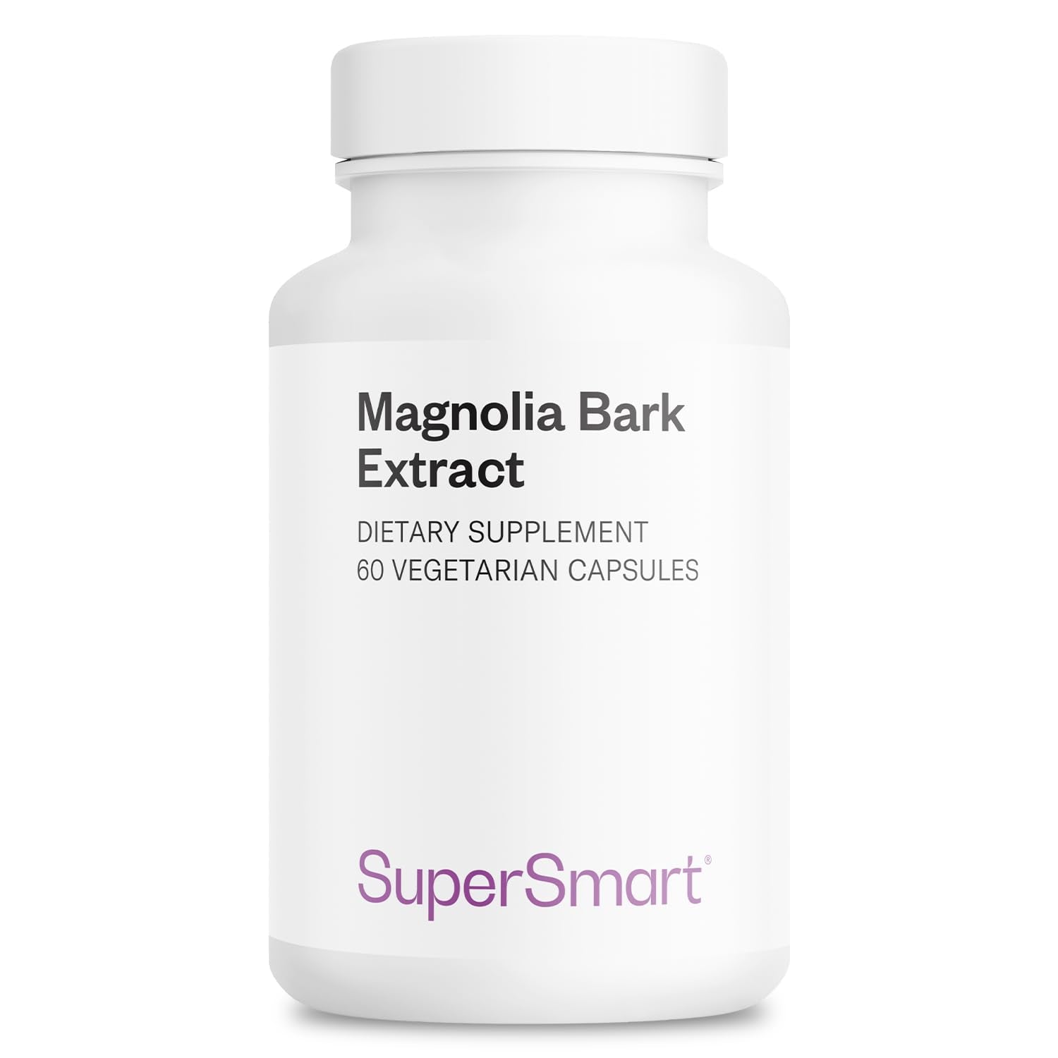 Supersmart Magnolia Bark Extract (Max Strength) 300mg per Day, 60 Vegetarian Capsules