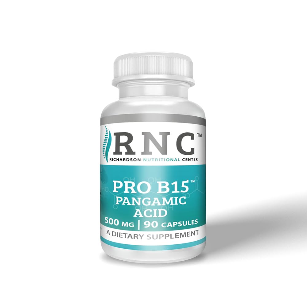 Richardson Nutritional Center B15 Complete Extra Strength Pangamic Acid with TMG DMG 500mg 90 VCapsules