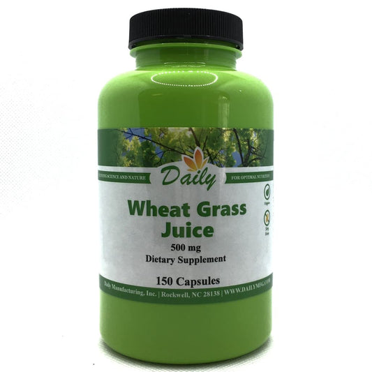 Daily Manufacturing Organic Dehydrated Wheat Grass Juice Capsules 150