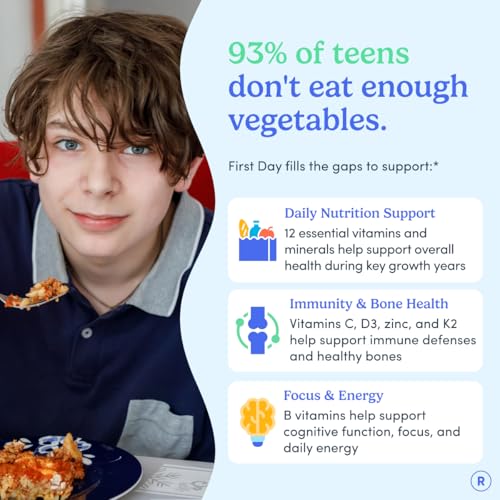 FIRST DAY Teens Tropical Tribiotic Gummies & Orange Multivitamin Gummies