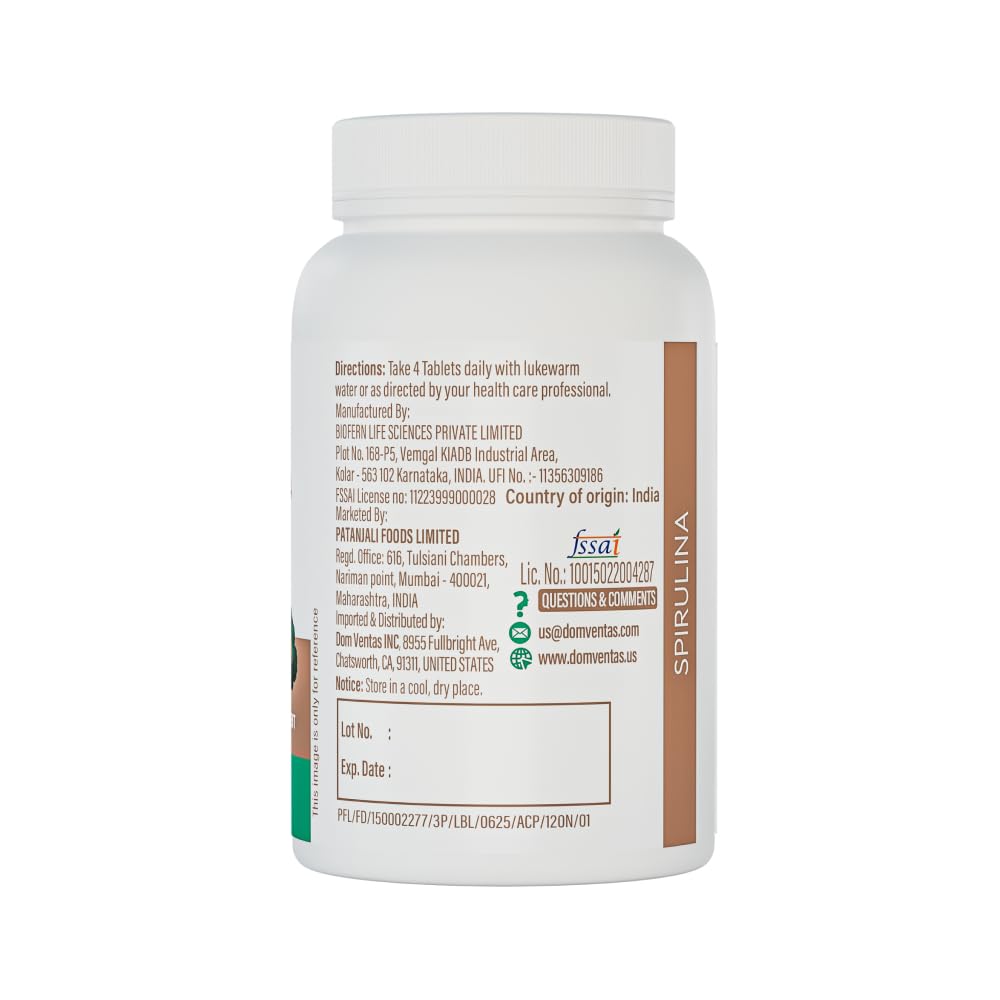 Patanjali Nutrela Spirulina Tablet, 1 Count