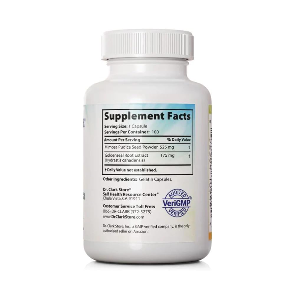 Dr Clark Store Mimosa Pudica & Goldenseal 100 Capsules