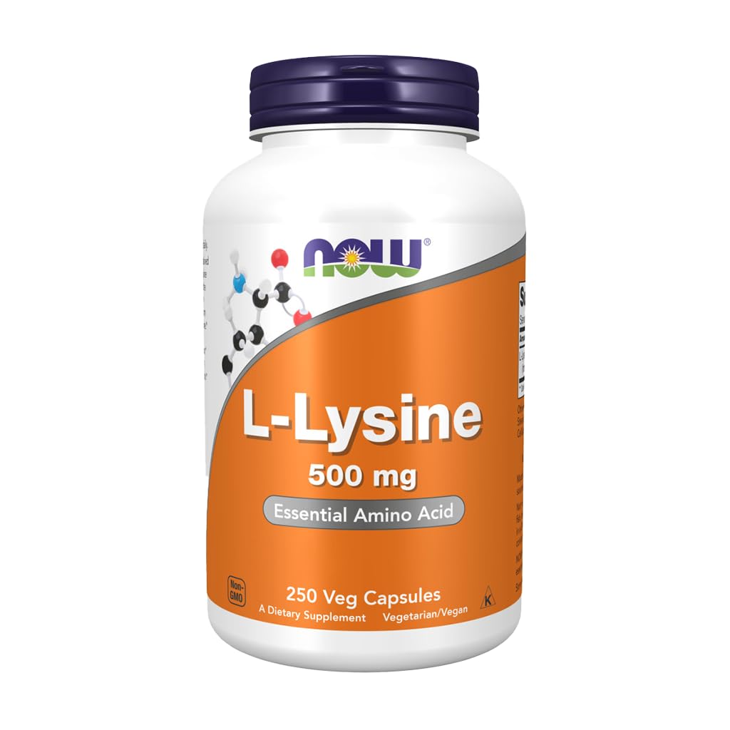 NOW Foods L-Lysine 500 Milligrams Tablet, 250 Tablets