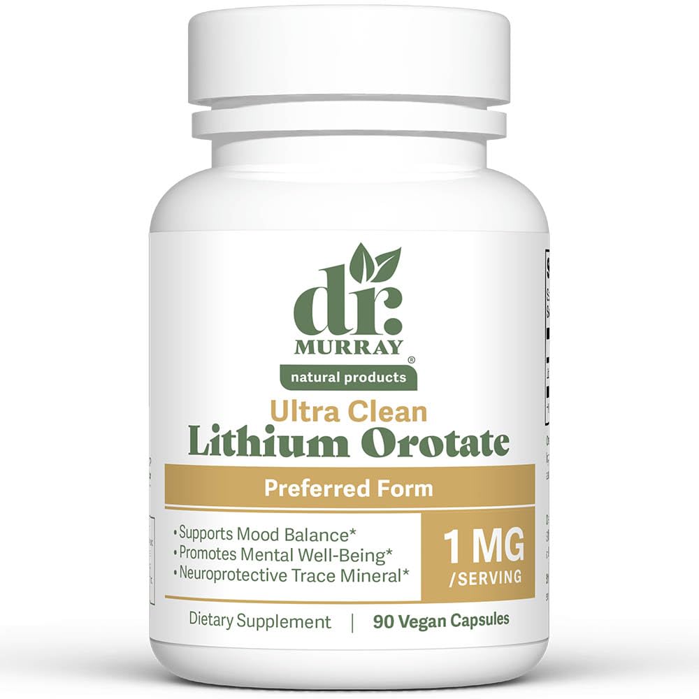 Dr. Murray Natural Products Lithium 1 mg Supplement Capsules 90 Count
