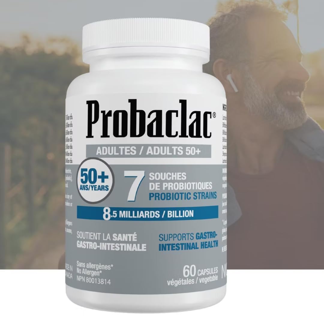 Probaclac Probiotics for 50+ Capsules, 60 Count