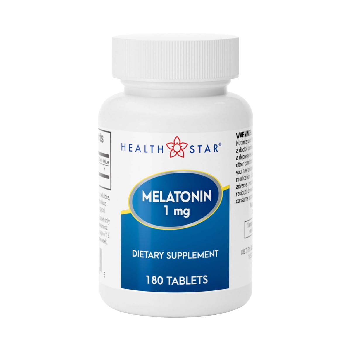 GeriCare Melatonin 1mg Sleep Support Supplement Tablet, 180 Tablets
